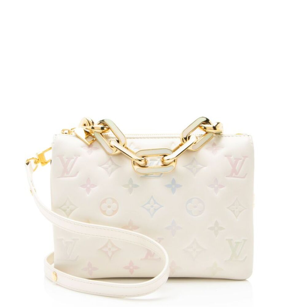 Louis Vuitton Monogram Embossed Lambskin Milky Way Coussin BB Shoulder Bag